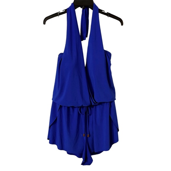 NWT Magicsuit Bianca One Piece Romper Swimsuit Sapphire Blue Women’s Sz 16 - Picture 1 of 10